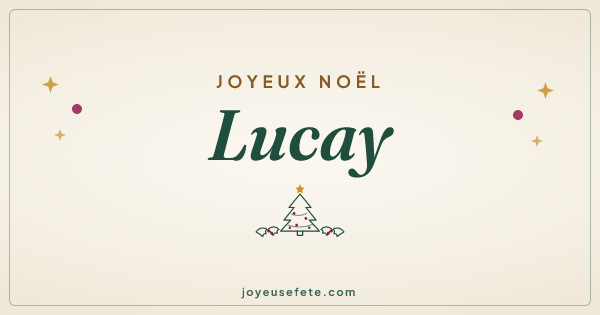 Image « Joyeux Noël Lucay » au format large