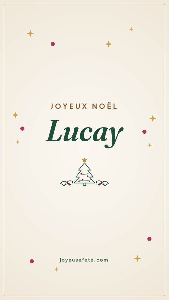 Image « Joyeux Noël Lucay » au format story