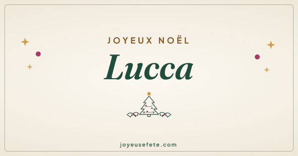 Image « Joyeux Noël Lucca » au format large