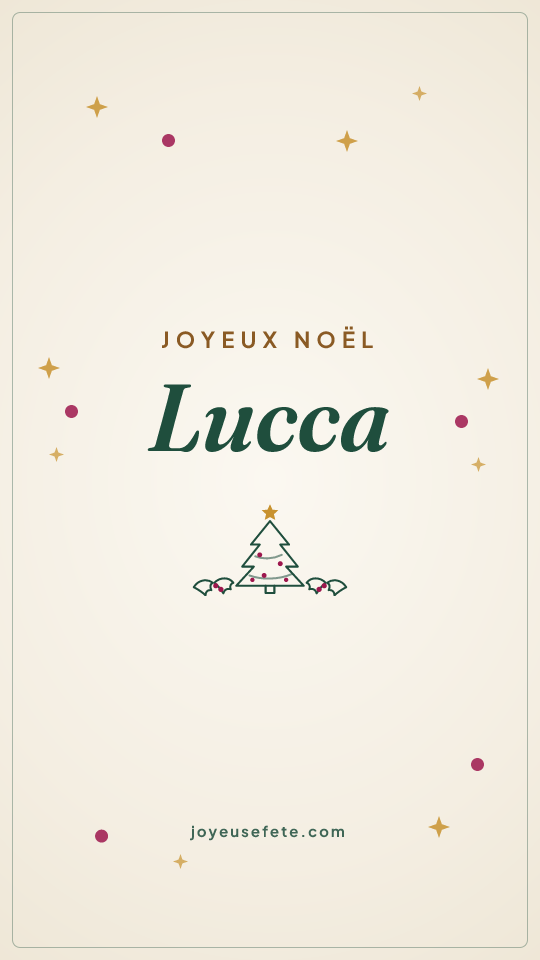 Image « Joyeux Noël Lucca » au format story