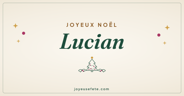 Image « Joyeux Noël Lucian » au format large