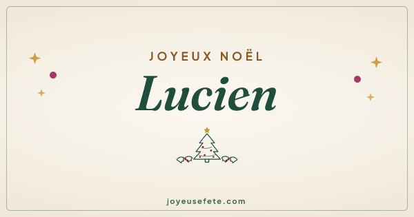 Image « Joyeux Noël Lucien » au format large