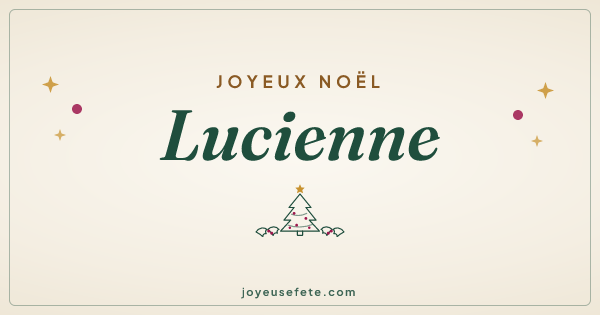 Image « Joyeux Noël Lucienne » au format large
