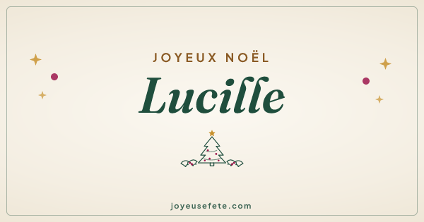 Image « Joyeux Noël Lucille » au format large