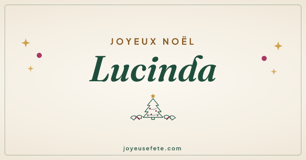 Image « Joyeux Noël Lucinda » au format large