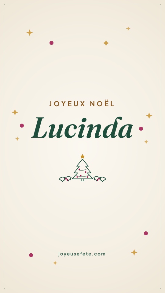 Image « Joyeux Noël Lucinda » au format story