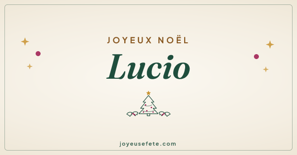 Image « Joyeux Noël Lucio » au format large