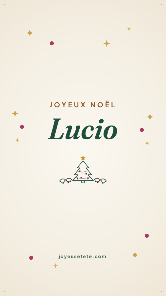 Image « Joyeux Noël Lucio » au format story