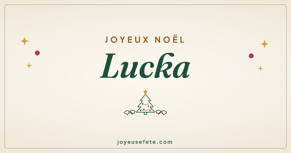 Image « Joyeux Noël Lucka » au format large