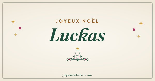 Image « Joyeux Noël Luckas » au format large
