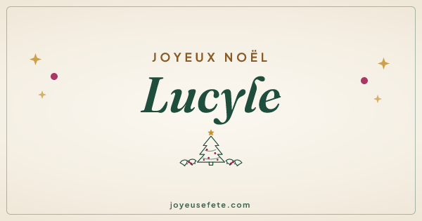 Image « Joyeux Noël Lucyle » au format large