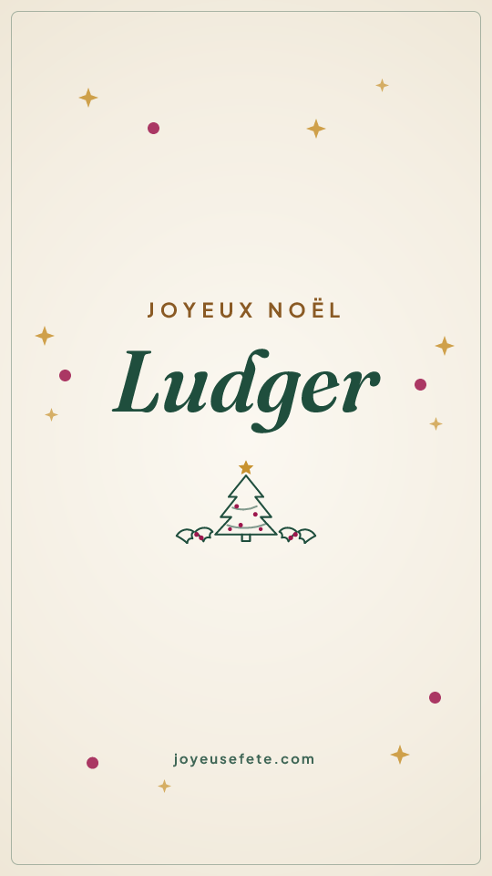 Image « Joyeux Noël Ludger » au format story
