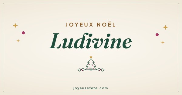 Image « Joyeux Noël Ludivine » au format large