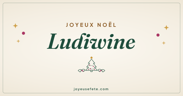 Image « Joyeux Noël Ludiwine » au format large