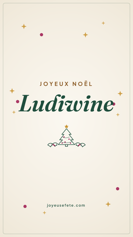 Image « Joyeux Noël Ludiwine » au format story