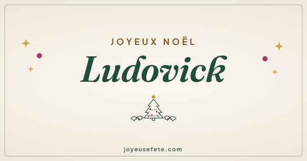 Image « Joyeux Noël Ludovick » au format large
