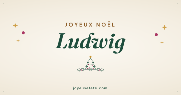 Image « Joyeux Noël Ludwig » au format large