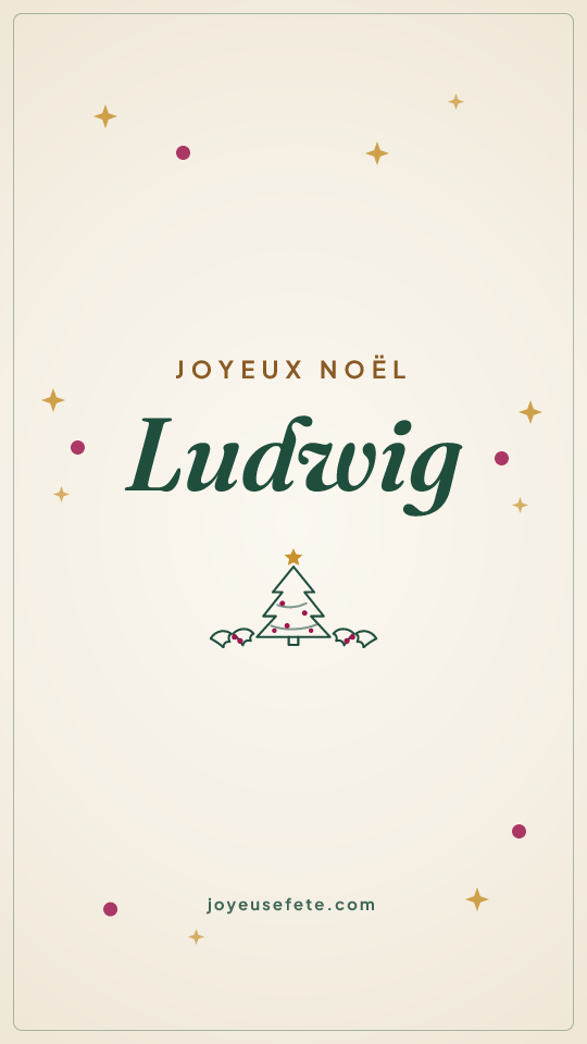 Image « Joyeux Noël Ludwig » au format story