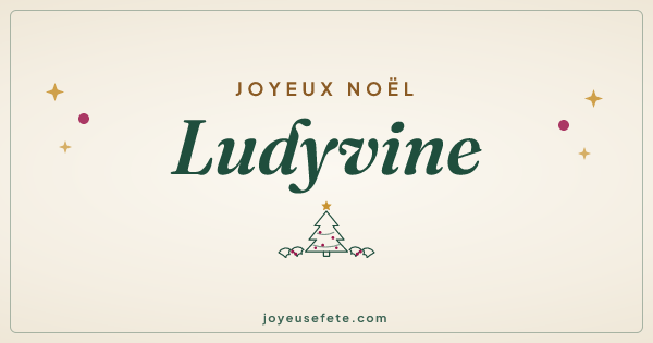 Image « Joyeux Noël Ludyvine » au format large
