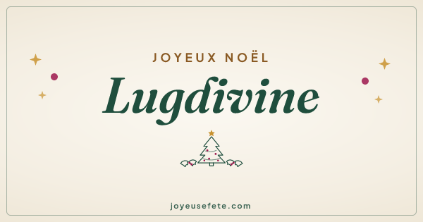 Image « Joyeux Noël Lugdivine » au format large