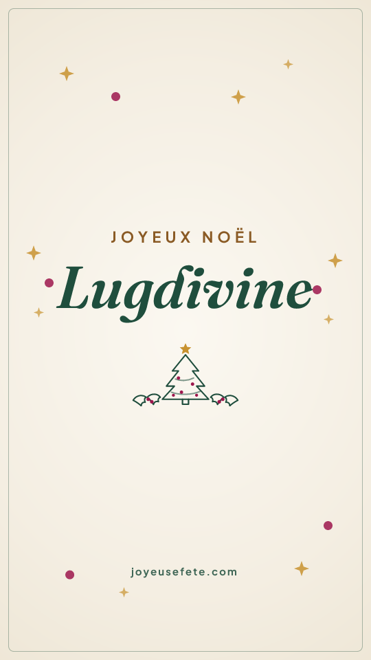 Image « Joyeux Noël Lugdivine » au format story