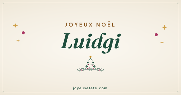 Image « Joyeux Noël Luidgi » au format large