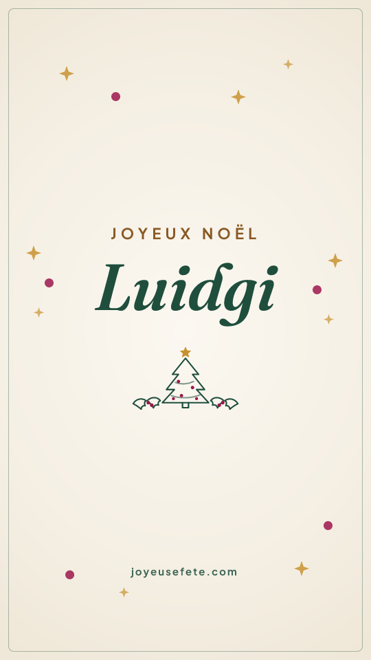 Image « Joyeux Noël Luidgi » au format story