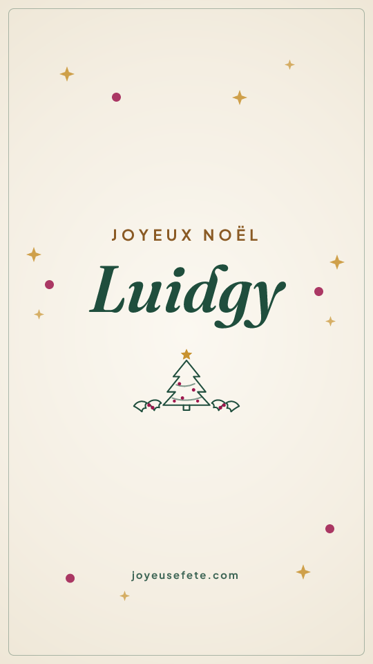 Image « Joyeux Noël Luidgy » au format story
