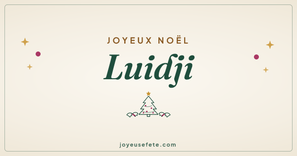Image « Joyeux Noël Luidji » au format large