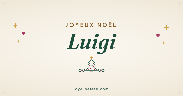 Image « Joyeux Noël Luigi » au format large