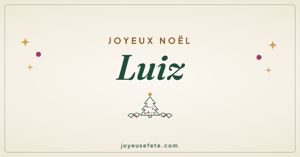 Image « Joyeux Noël Luiz » au format large