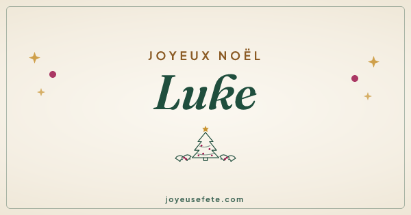 Image « Joyeux Noël Luke » au format large