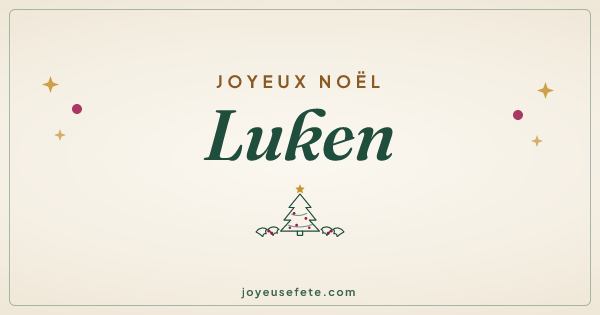 Image « Joyeux Noël Luken » au format large