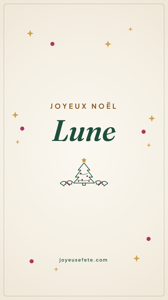 Image « Joyeux Noël Lune » au format story
