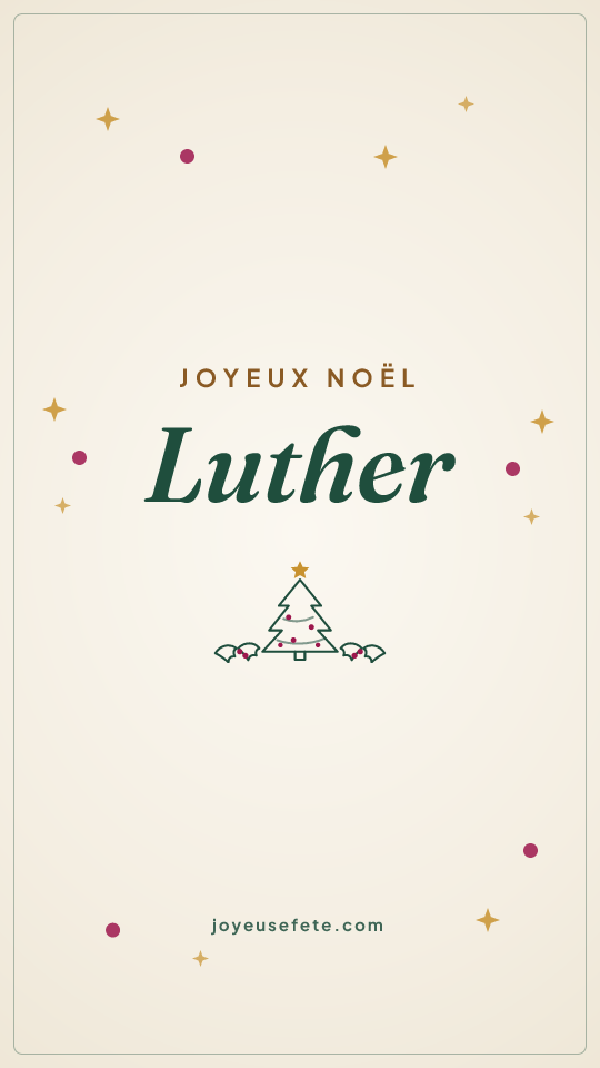 Image « Joyeux Noël Luther » au format story