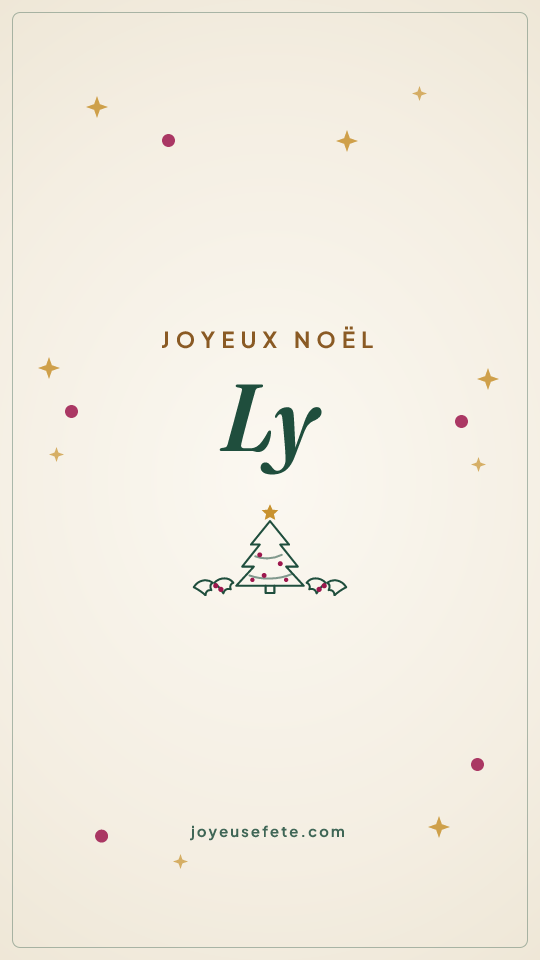 Image « Joyeux Noël Ly » au format story
