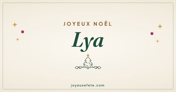 Image « Joyeux Noël Lya » au format large