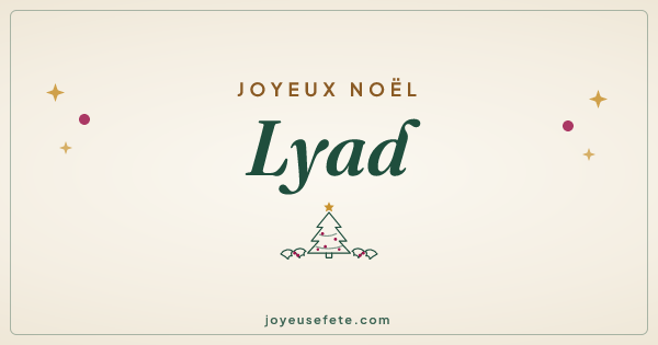 Image « Joyeux Noël Lyad » au format large