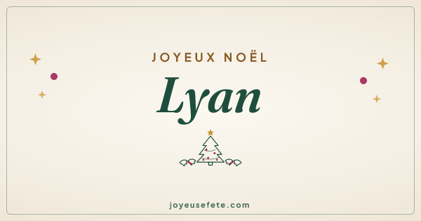 Image « Joyeux Noël Lyan » au format large