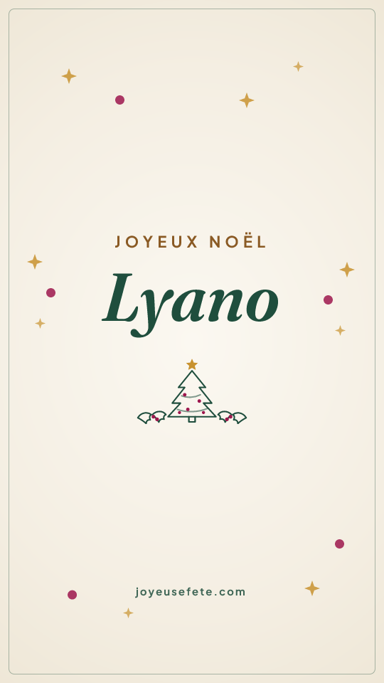 Image « Joyeux Noël Lyano » au format story