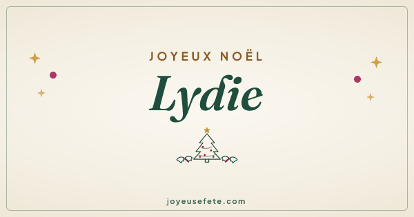 Image « Joyeux Noël Lydie » au format large