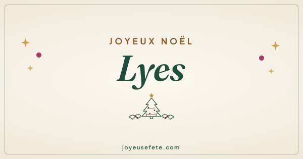 Image « Joyeux Noël Lyes » au format large