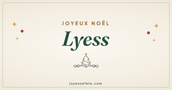 Image « Joyeux Noël Lyess » au format large