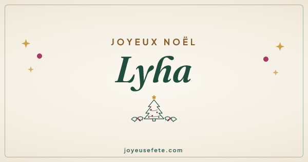 Image « Joyeux Noël Lyha » au format large