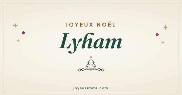 Image « Joyeux Noël Lyham » au format large