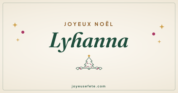 Image « Joyeux Noël Lyhanna » au format large