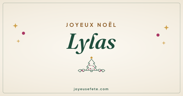 Image « Joyeux Noël Lylas » au format large