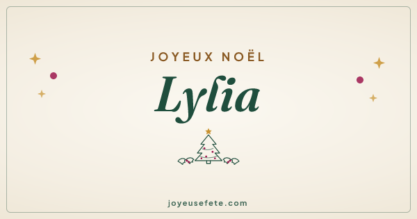 Image « Joyeux Noël Lylia » au format large