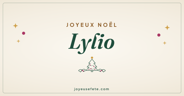 Image « Joyeux Noël Lylio » au format large