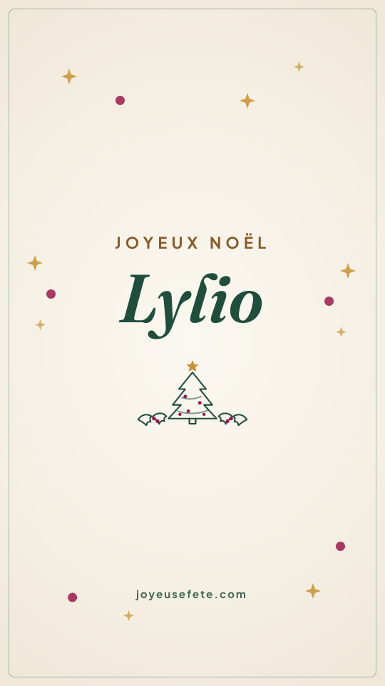 Image « Joyeux Noël Lylio » au format story